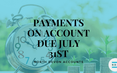 Payments on account due July 31st