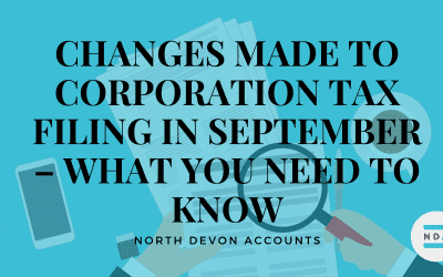 Changes made to Corporation Tax filing in September – what you need to know.