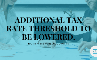 Additional tax rate threshold to be lowered – take advantage with your pension contributions