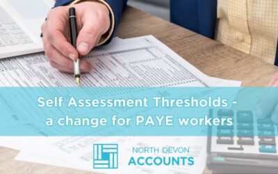 Self-assessment thresholds change for PAYE workers