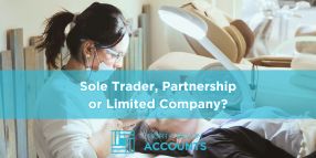 Sole Trader, Partnership or Limited Company Business owner reviewing options between sole trader partnership or limited company