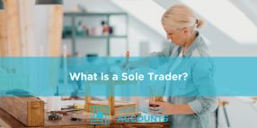 What Is a Sole Trader Sole trader working independently in a small business workspace
