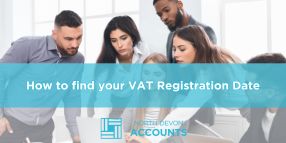 How to find your VAT registration date Business team reviewing documents together, illustrating how to find a VAT registration date with guidance from North Devon Accounts
