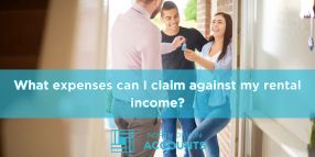 Landlord and tenants discussing a property, illustrating expenses that can be claimed against rental income with guidance from North Devon Accounts