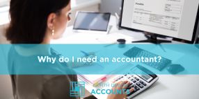 Why do I need an accountant Person reviewing financial information on a computer, illustrating why you need an accountant with guidance from North Devon Accounts