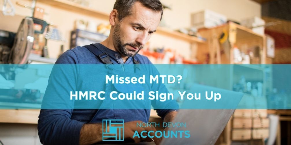 Sole trader reviewing business records after missing Making Tax Digital requirements and needing help with HMRC MTD sign-up